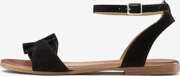 LASCANA Strap sandal in Black: front