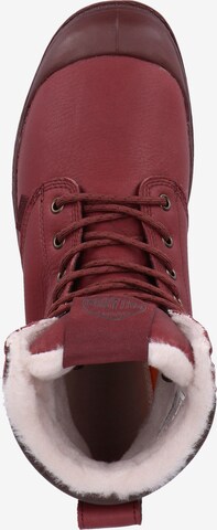 Bottines à lacets 'Pampa' Palladium en rouge