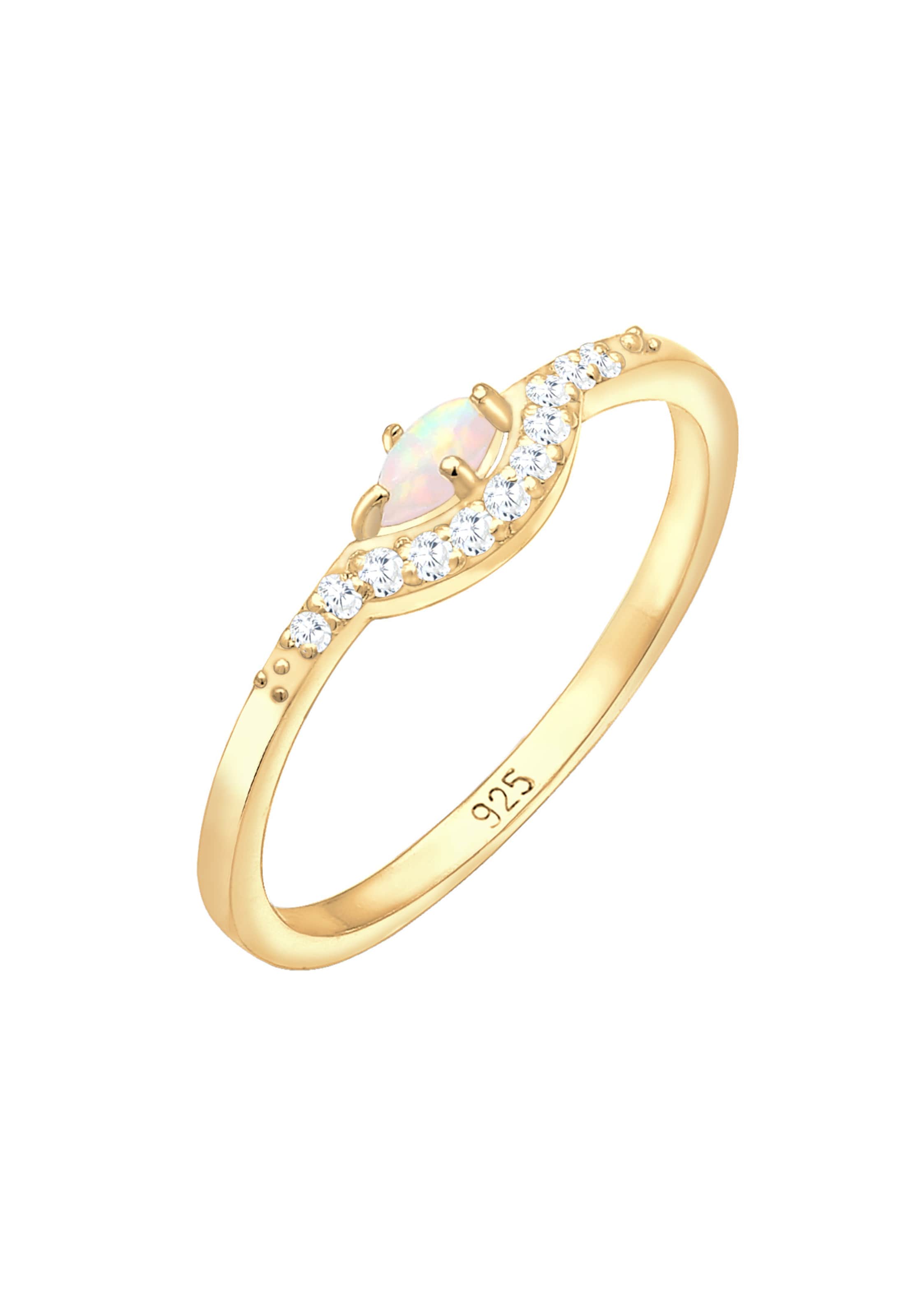 Bague 'Opal' ELLI en or : devant