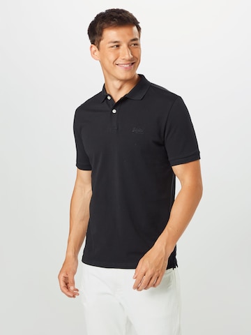 Superdry Regular Fit Poloshirt in Schwarz: predná strana