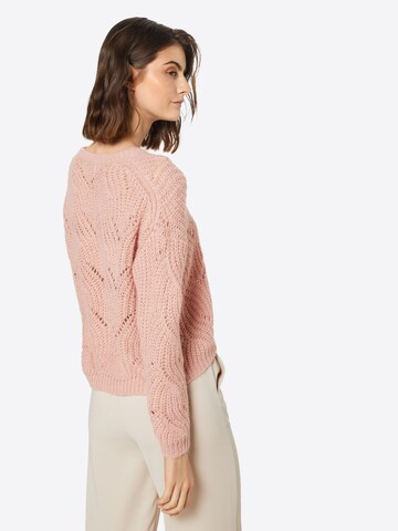 Pull-over ONLY en rose : derrière