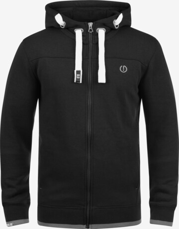 !Solid Zip-Up Hoodie 'BenjaminZip' in Black: front