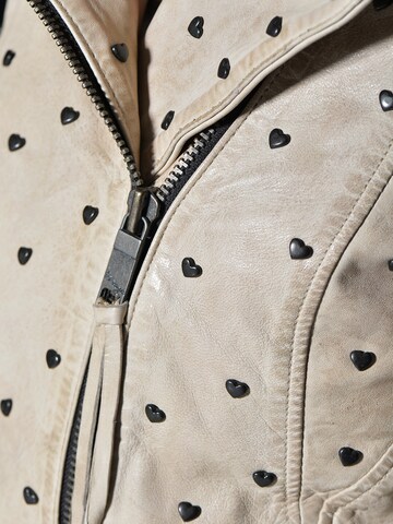 Maze Between-Season Jacket 'Heart' in Beige