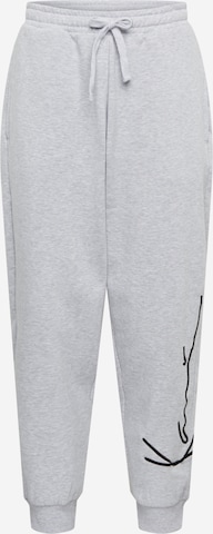 Karl Kani Tapered Pants in Grey: front