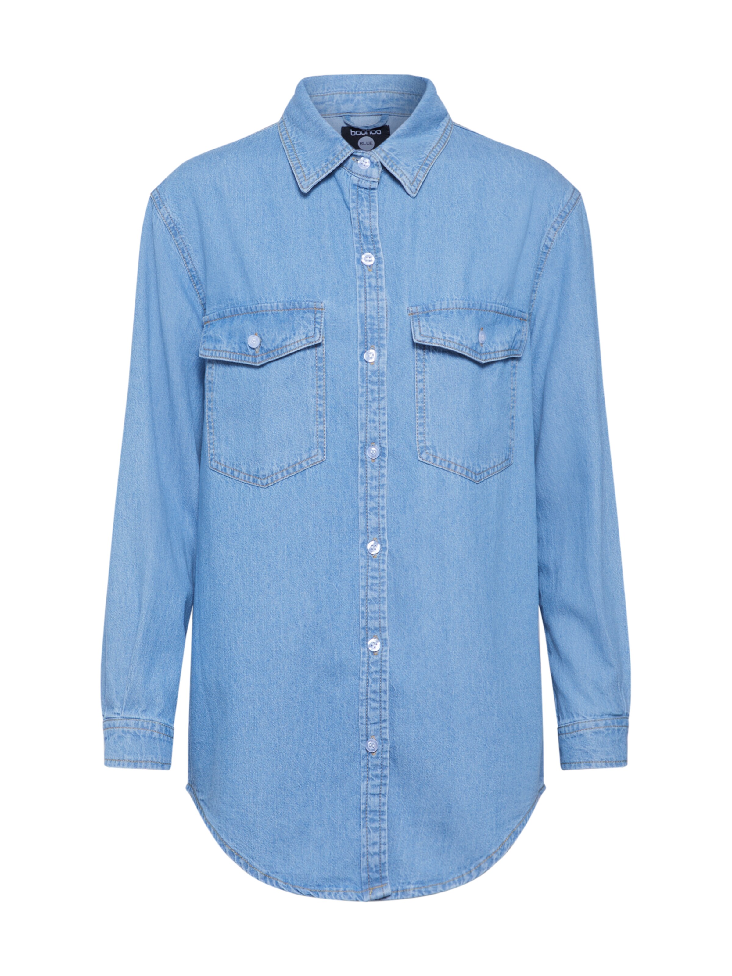 Boohoo - Blouse in de kleur Lichtblauw