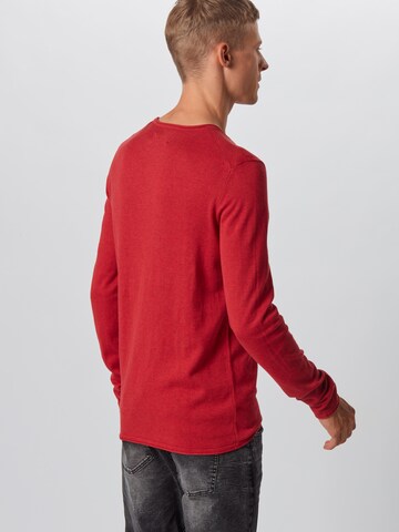 TOM TAILOR DENIM Sweater in Red: back