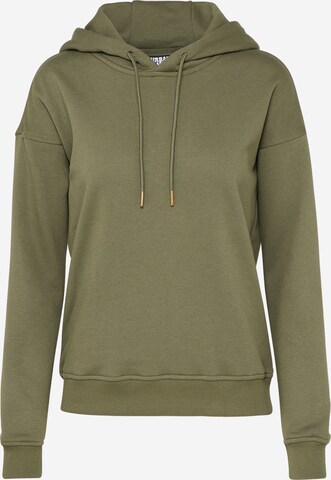 Sweat-shirt Urban Classics en vert : devant