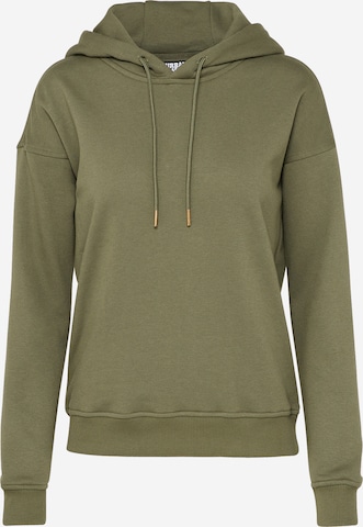 Urban Classics Sweatshirt in Groen: voorkant