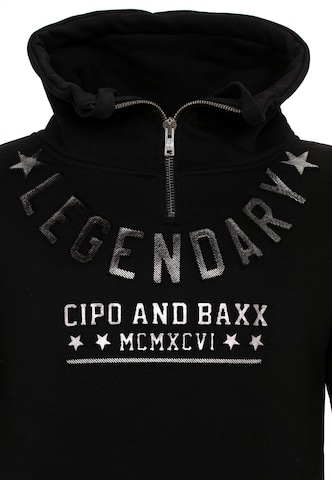 CIPO & BAXX Sweatshirt in Schwarz: predná strana