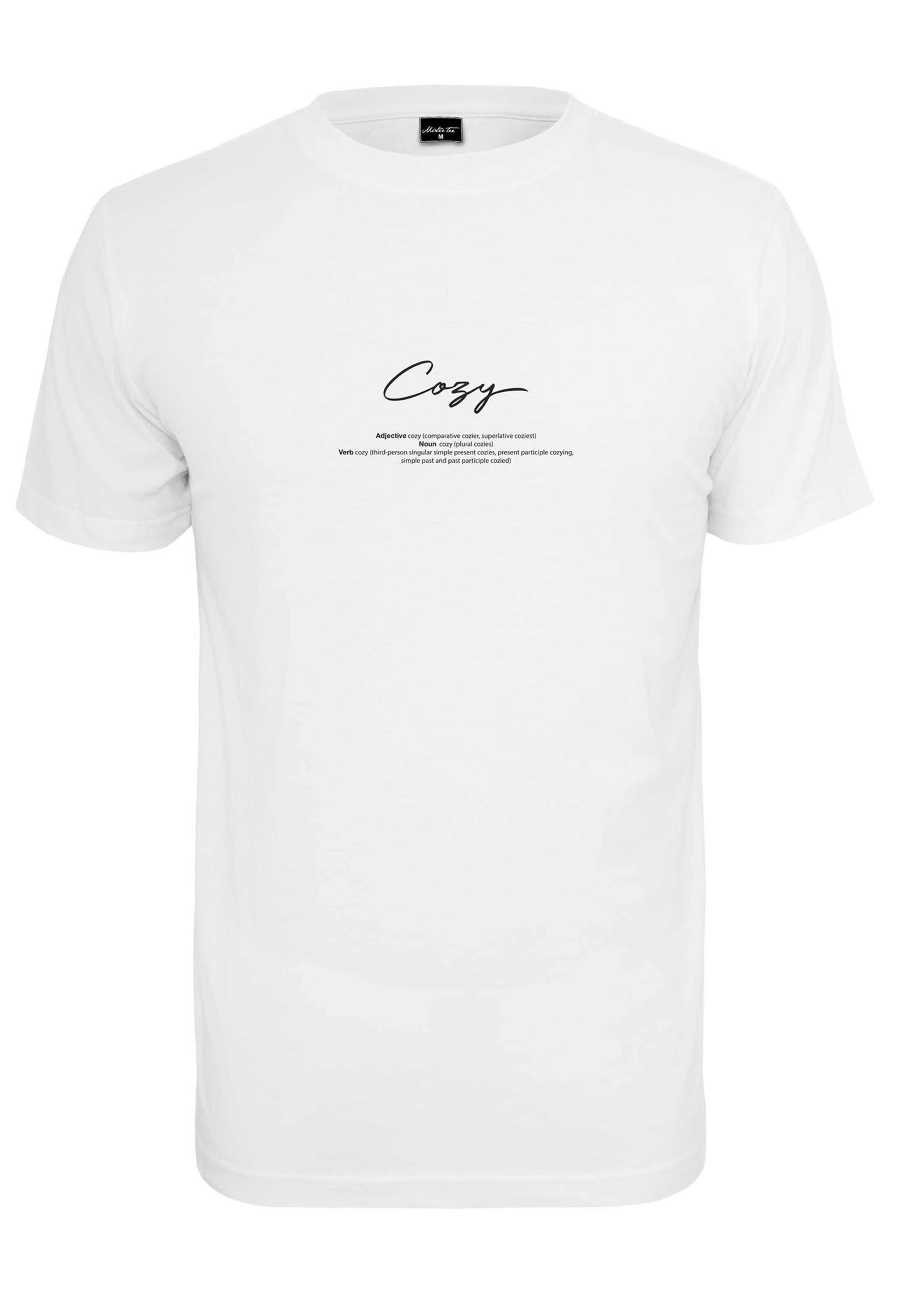 Mister Tee Shirt in Wit: voorkant