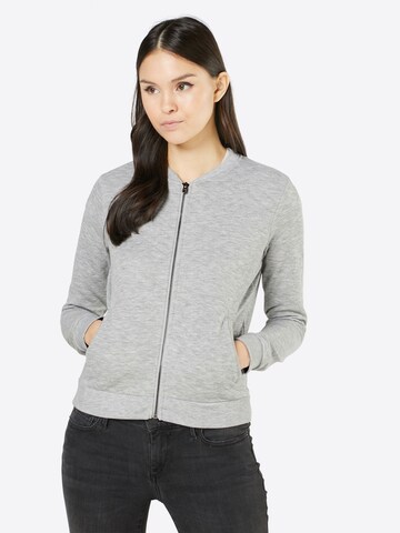 ONLY Sweatjacke 'Joyce' in Grau: predná strana