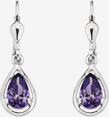 AMOR Earrings in Purple: front