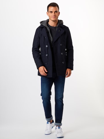 INDICODE JEANS Between-seasons coat 'Clifford' in Blue