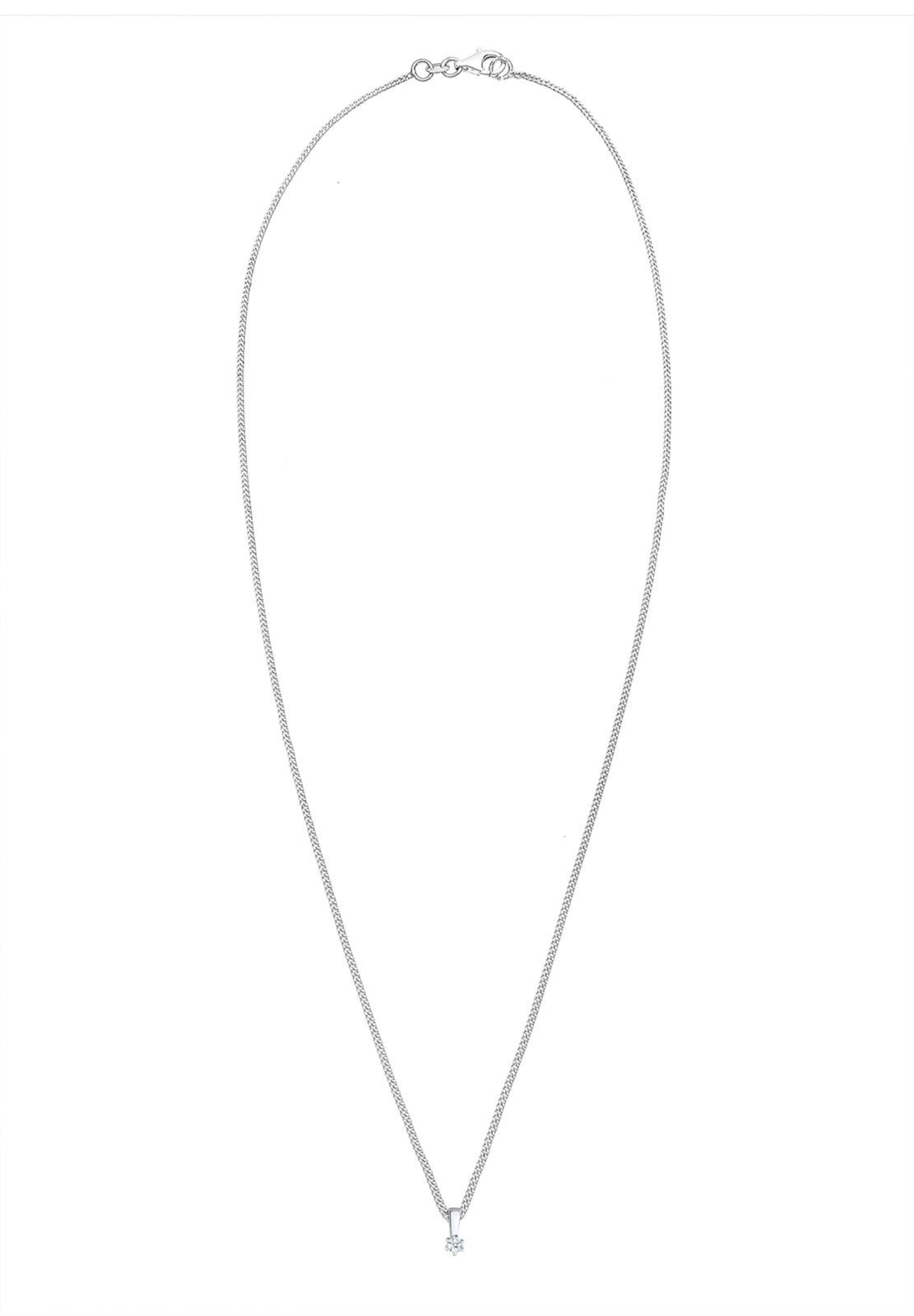 Elli DIAMONDS Ketting 'Basic Stein' in Zilver: voorkant