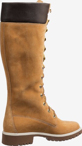 TIMBERLAND Lace-Up Boots in Yellow