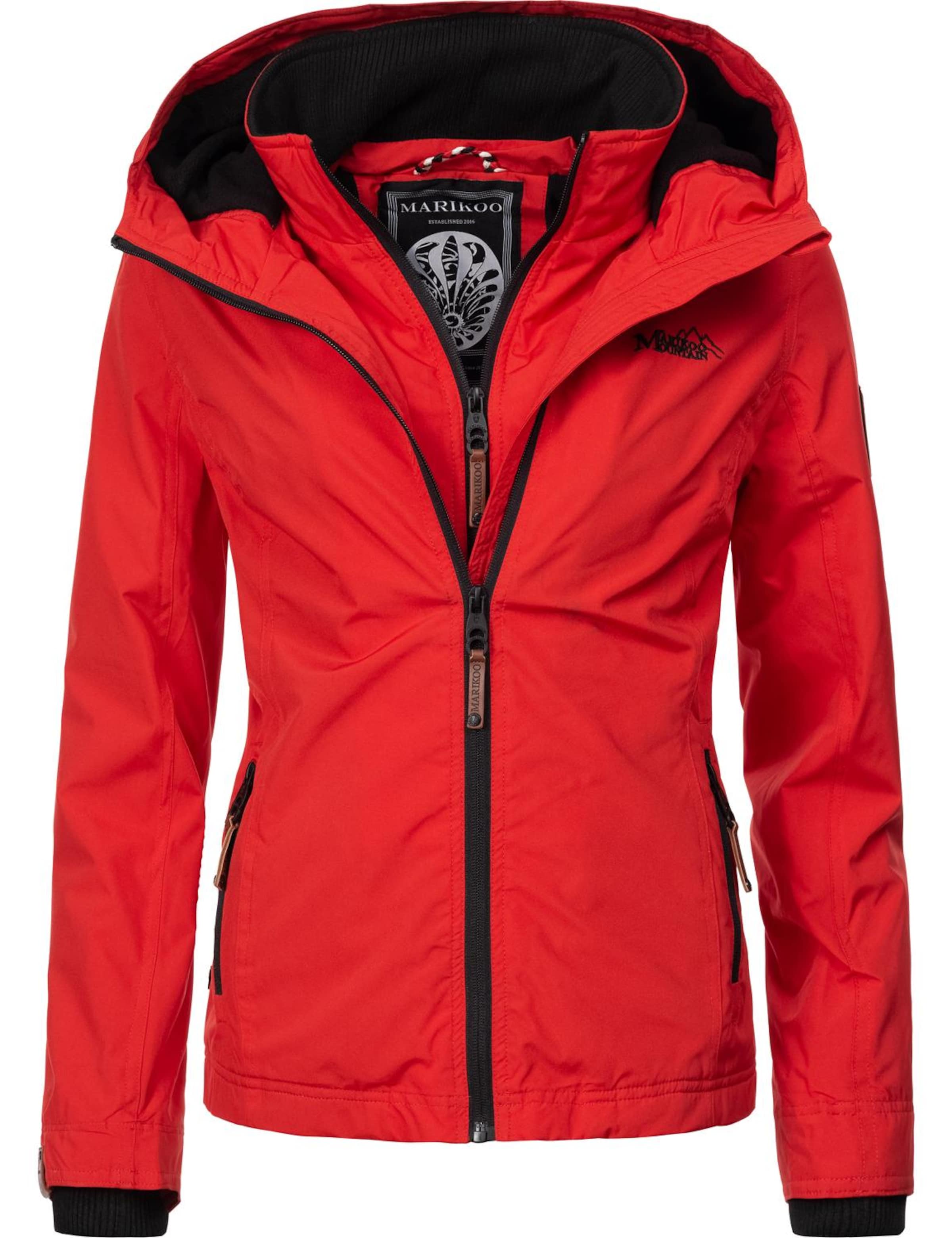 MARIKOO Funktsionaalne jope 'Erdbeere', värv punane: eest vaates