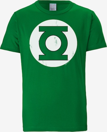 LOGOSHIRT T-Shirt "Green Lantern -My Power" in Grün: predná strana