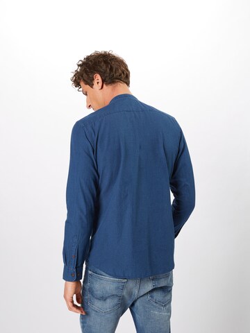 JACK & JONES Slim Fit Hemd in Blau: zadná strana