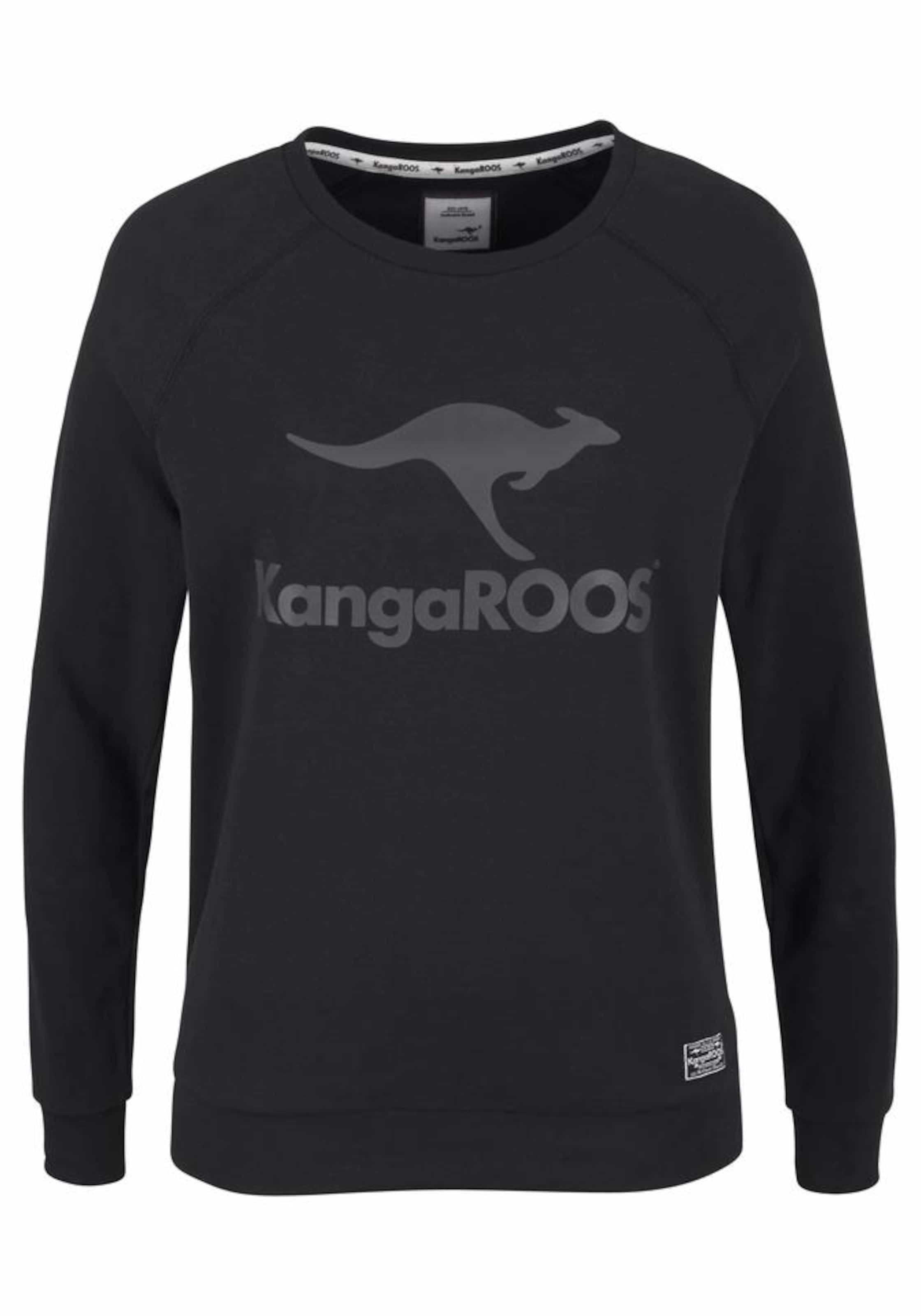 KangaROOS Sweater in dunkelgrau / schwarz, Produktansicht