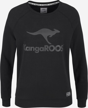 KangaROOS Sweatshirt in Black: front