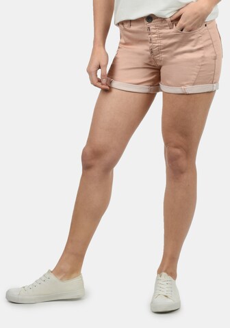 DESIRES Skinny Shorts 'Elja' in Pink: predná strana