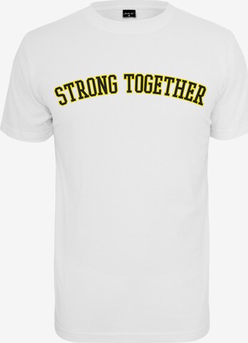 Mister Tee Shirt 'Strong Together' in Weiß: predná strana