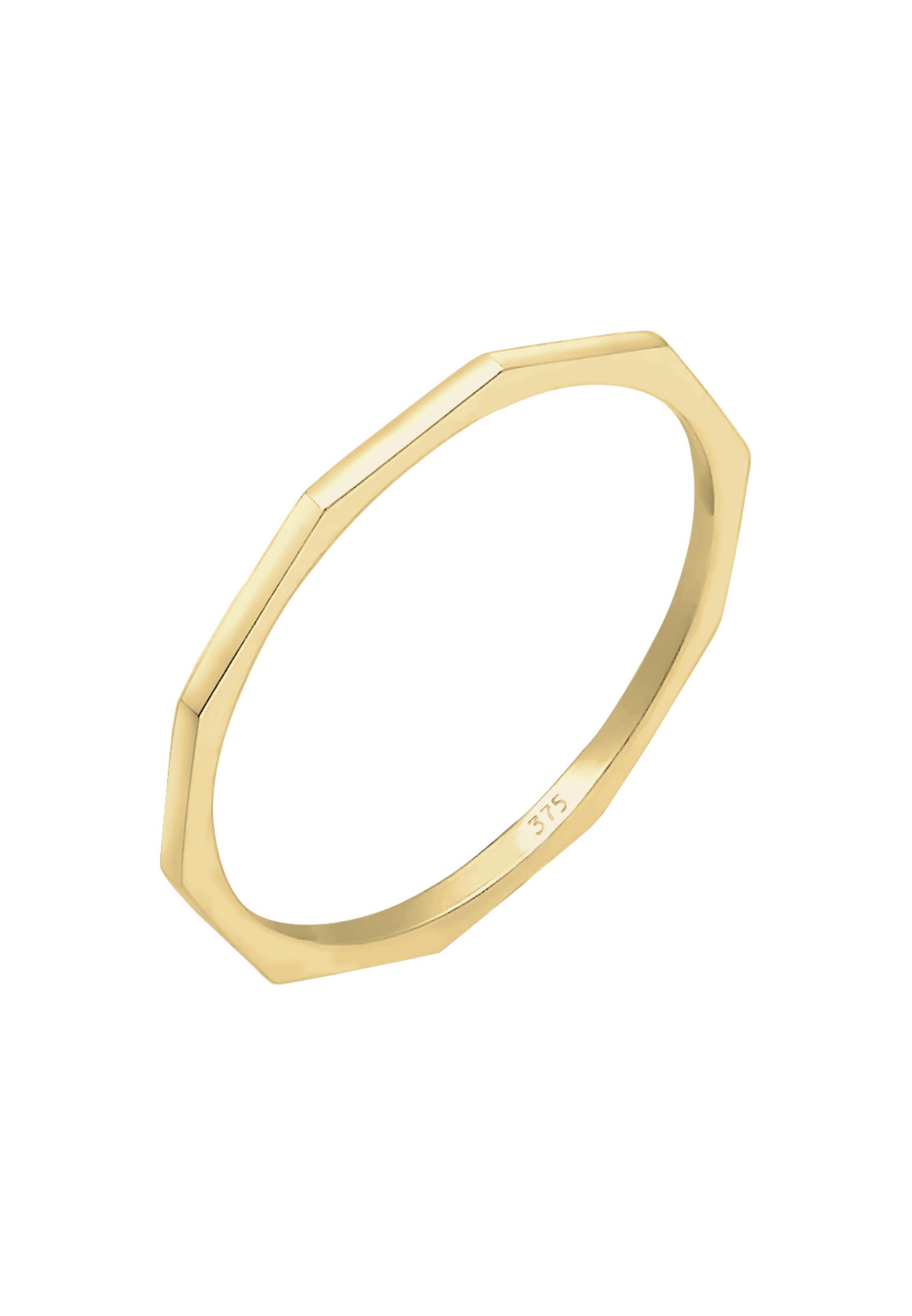 ELLI PREMIUM Ring Geo in Gold: Vorderseite