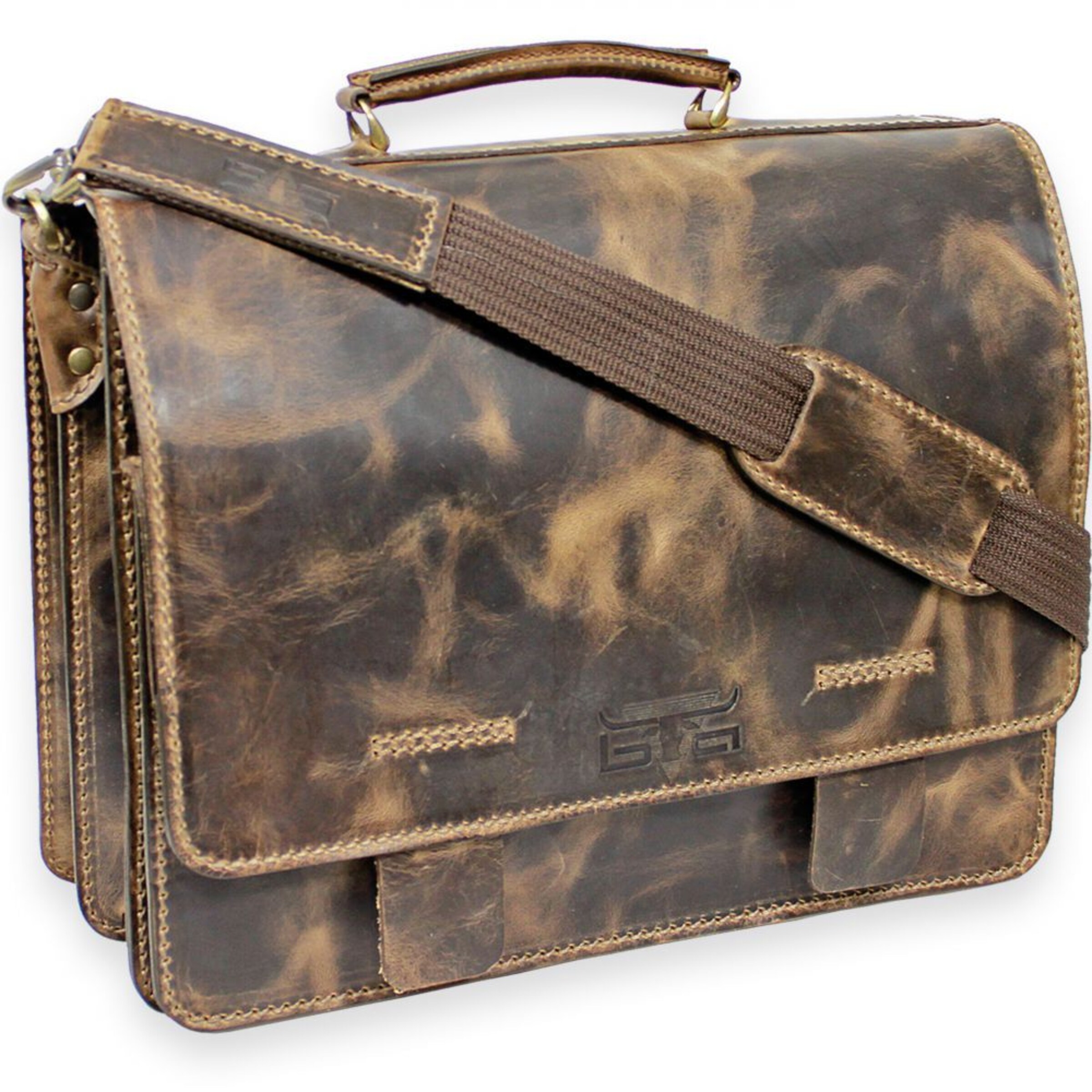 MIKA Aktentasche in Braun: Vorderseite