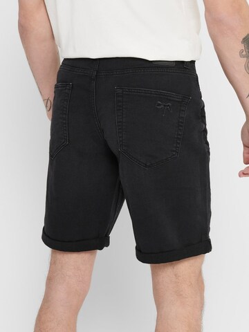 Only & Sons Regular Shorts 'ONSPLY' in Schwarz