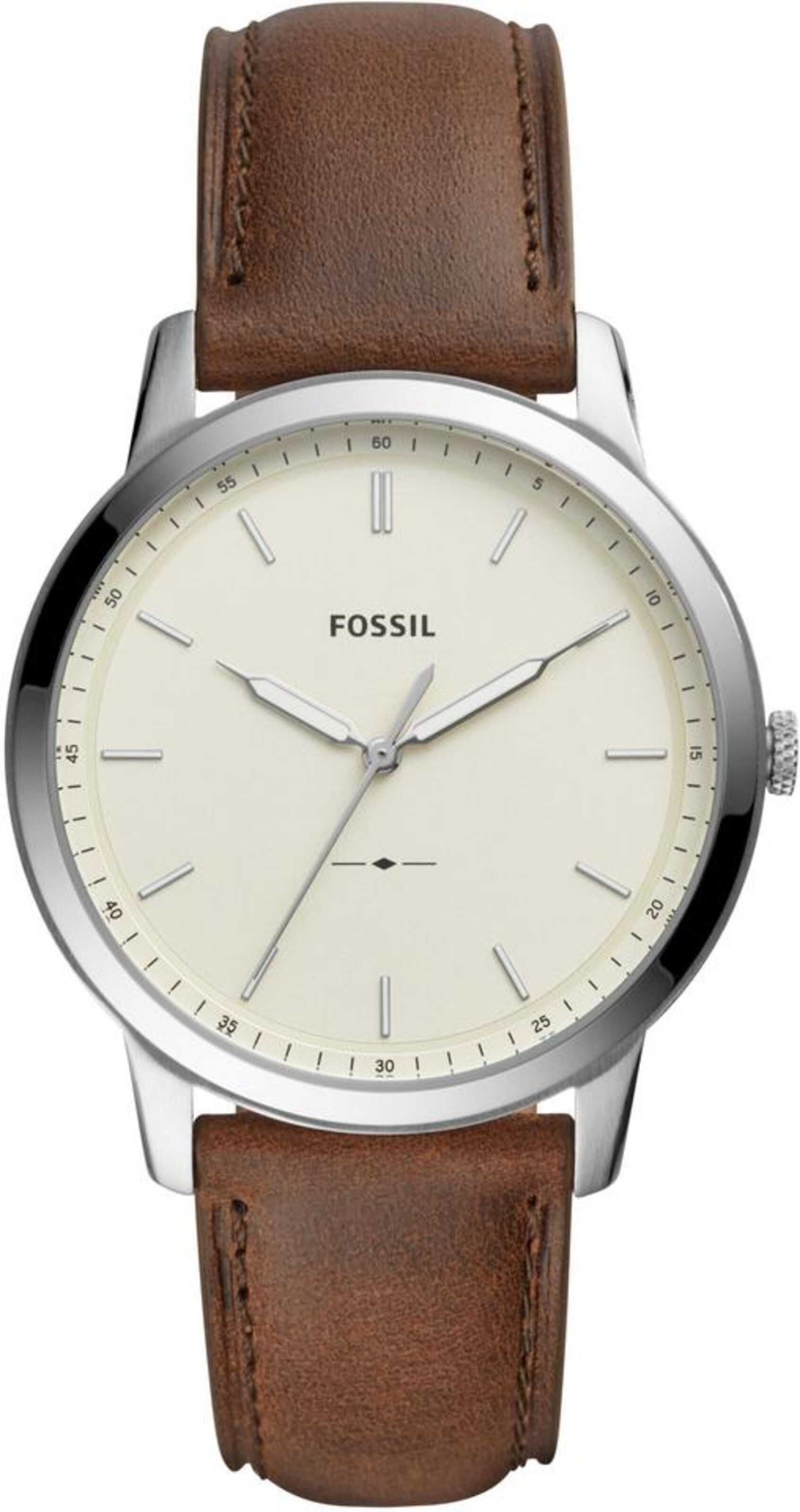 FOSSIL Uhr 'THE MINIMALIST' in Braun: Vorderseite