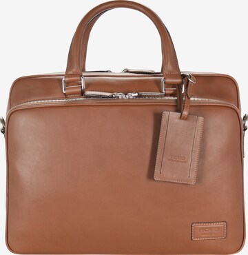 Picard Document Bag in Brown: front