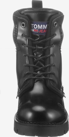 Tommy Jeans Lace-Up Ankle Boots in Black