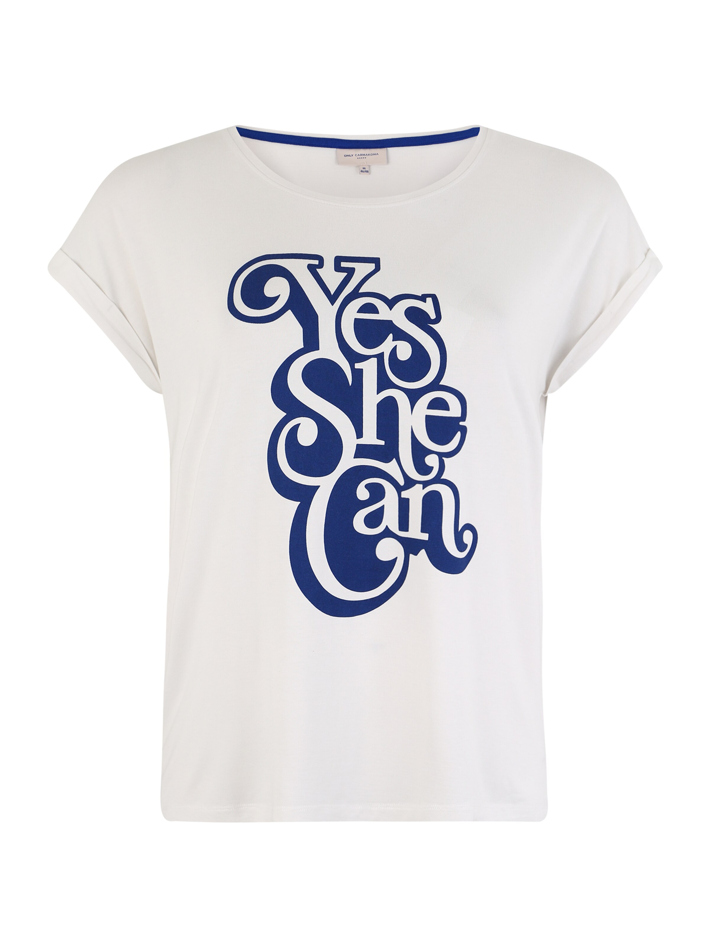 ONLY Carmakoma - Shirt 'CARYES SS IN ONE TEE' in de kleur Wit