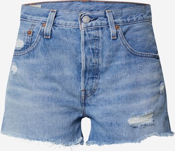 LEVI'S ® Regular Jeans '501® Original Short' in Blauw: voorkant
