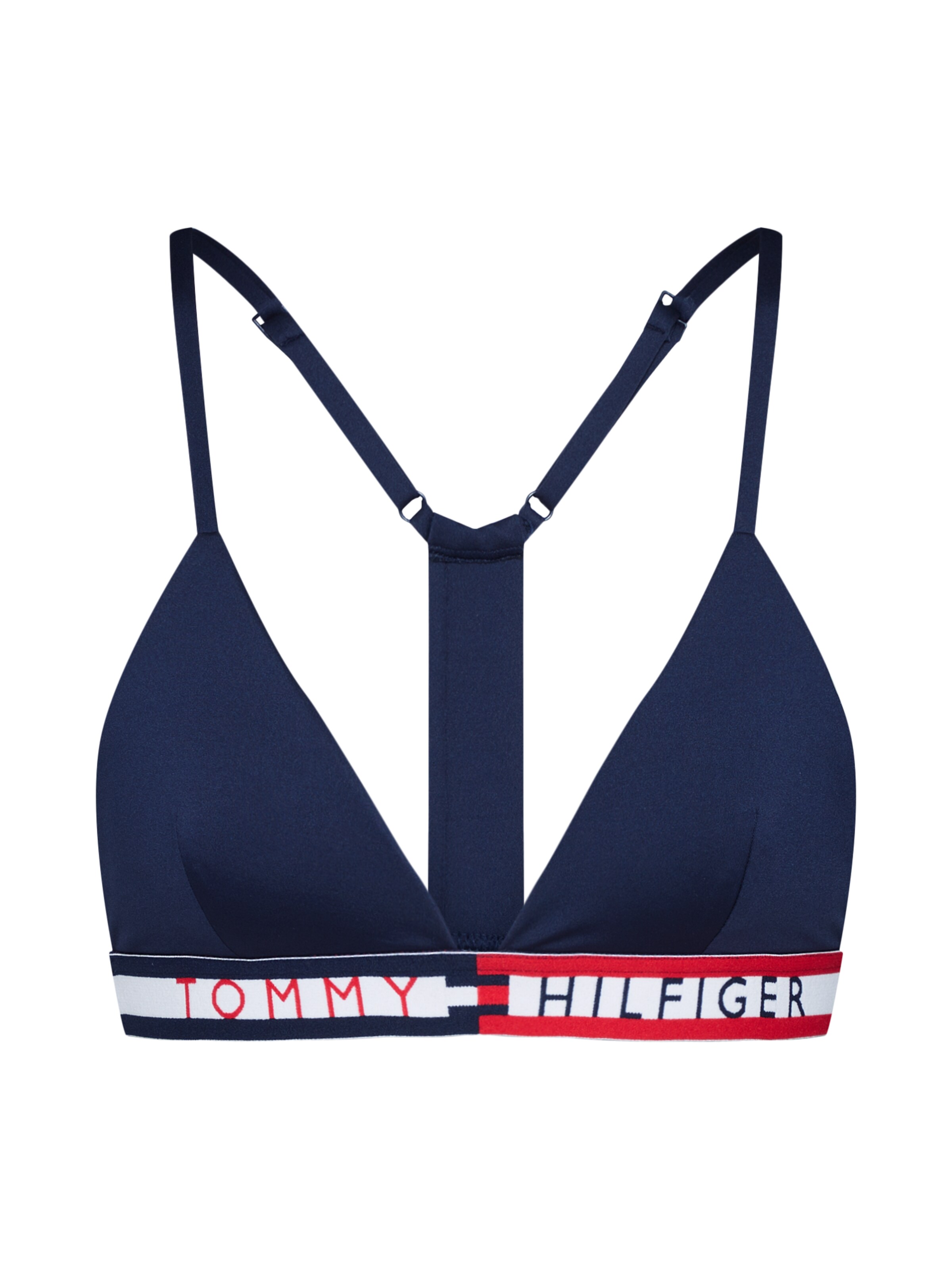 Tommy Hilfiger Underwear - Bikinitop 'TRIANGLE FIXED' in de kleur Navy