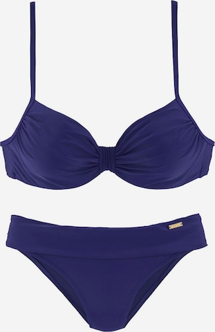 Soutien-gorge invisible Bikini LASCANA en violet : devant