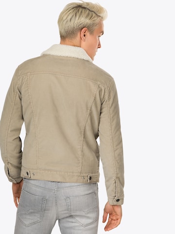 LEVI'S ® Prehodna jakna 'Type 3 Sherpa Trucker Jacket' | bež barva: zadnja stran