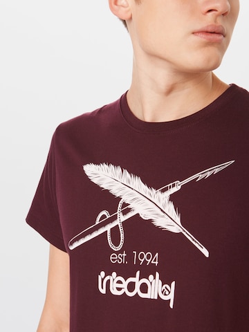 Iriedaily Koszulka 'Harpoon Flag' w kolorze czerwony