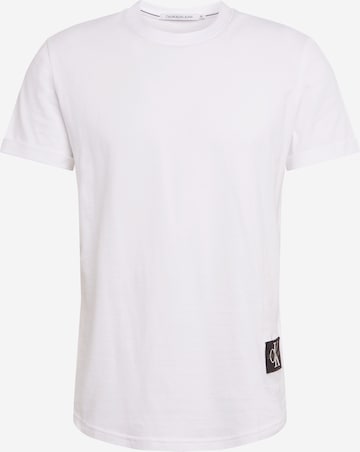 T-Shirt Calvin Klein Jeans en blanc : devant