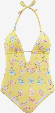 SUNSEEKER Swimsuit 'Ditsy' in Yellow: front