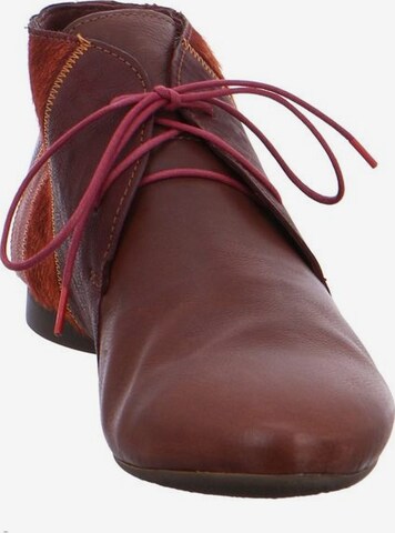 THINK! Lace-Up Ankle Boots in Brown