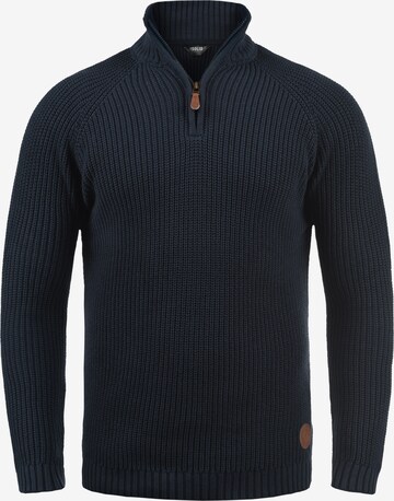 !Solid Sweater 'Xenox' in Blue: front