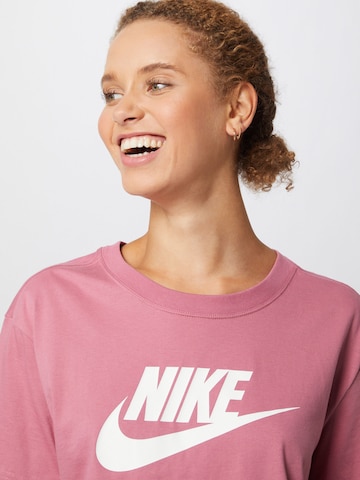 rožinė Nike Sportswear Marškinėliai