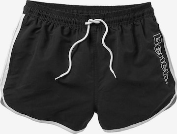 BENCH Plavecké šortky 'Bradley' – černá: přední strana