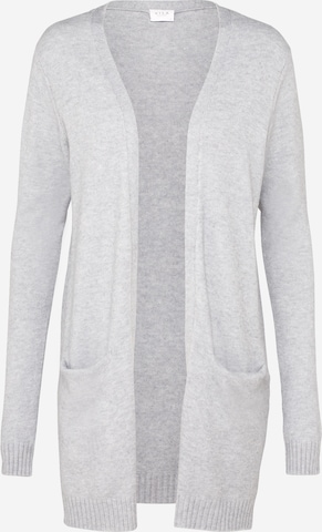 VILA Knit Cardigan 'Ril' in Grey: front
