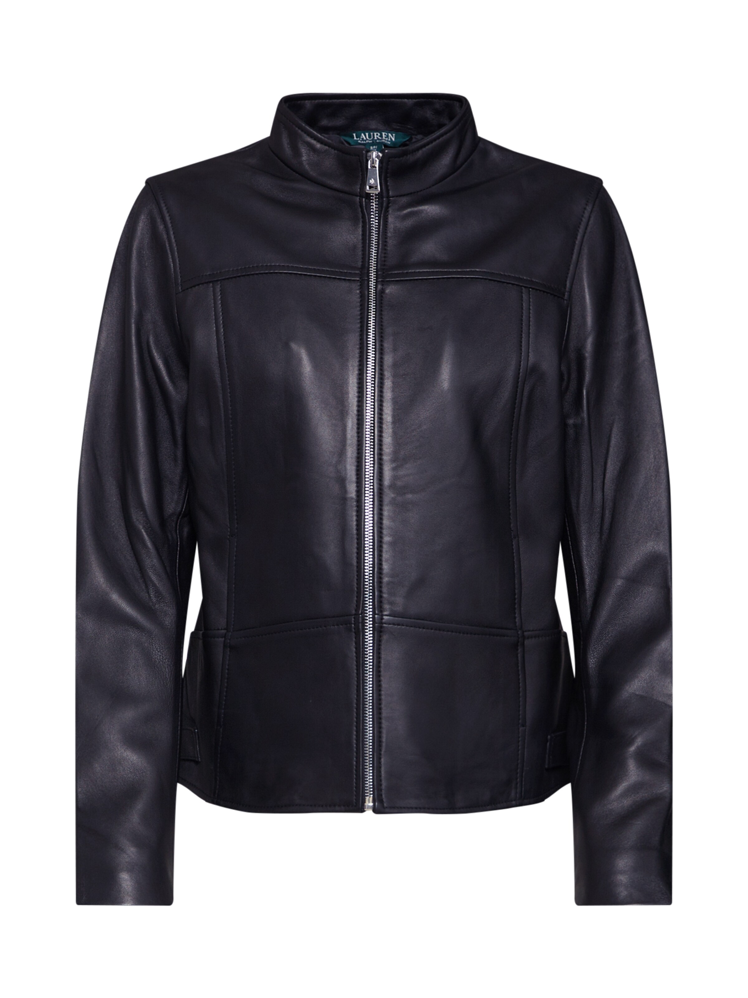 Lauren Ralph Lauren - Tussenjas 'NEW LEATHER-JACKET' in de kleur Zwart