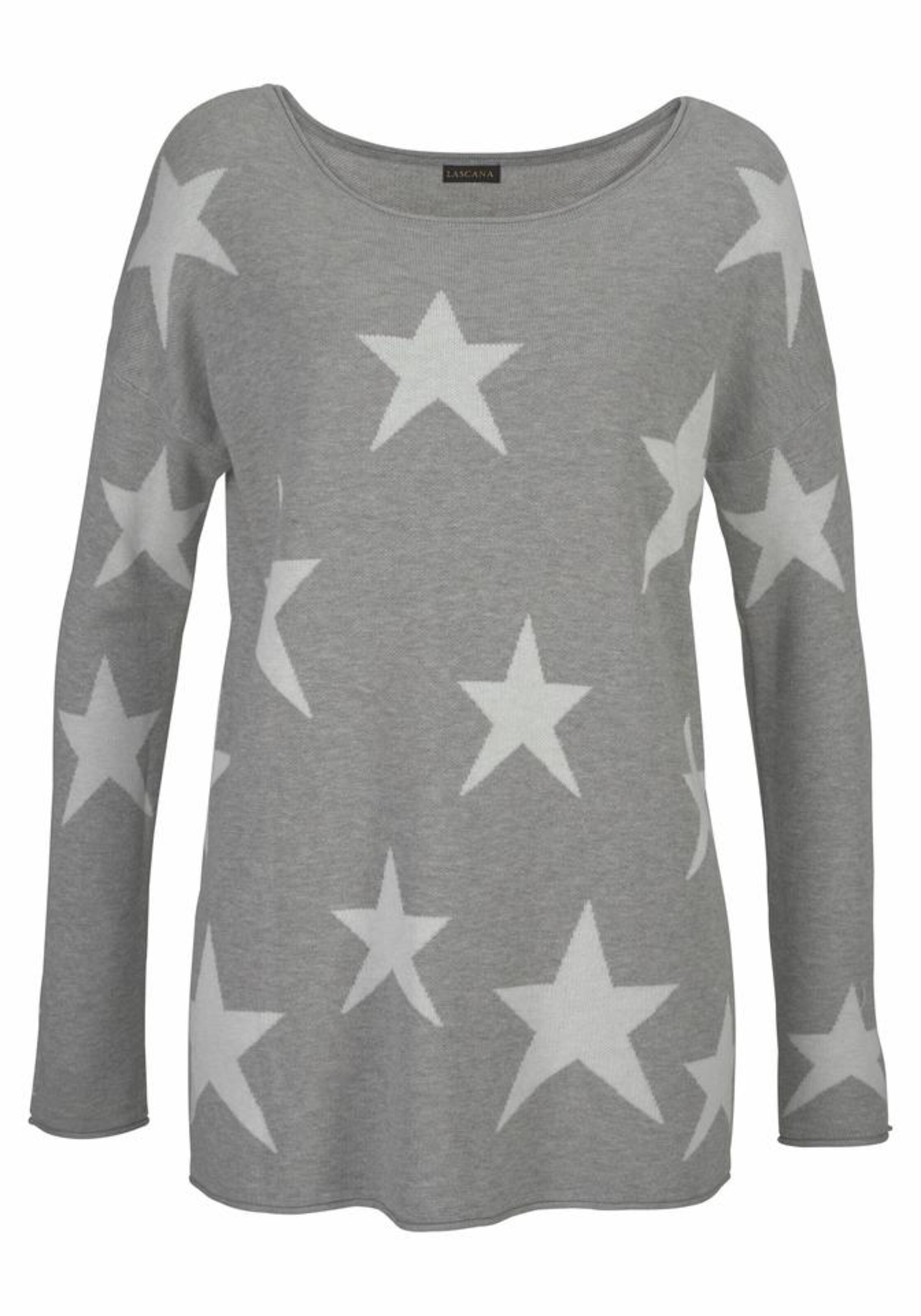 LASCANA - Trui in de kleur Grijs gemêleerd