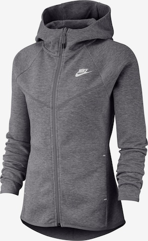 Nike Sportswear Fleecejacke 'Tech Fleece' in Grau: predná strana