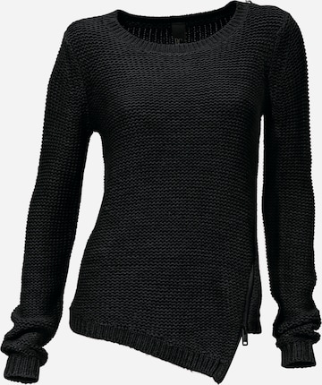 Pull-over heine en noir : devant