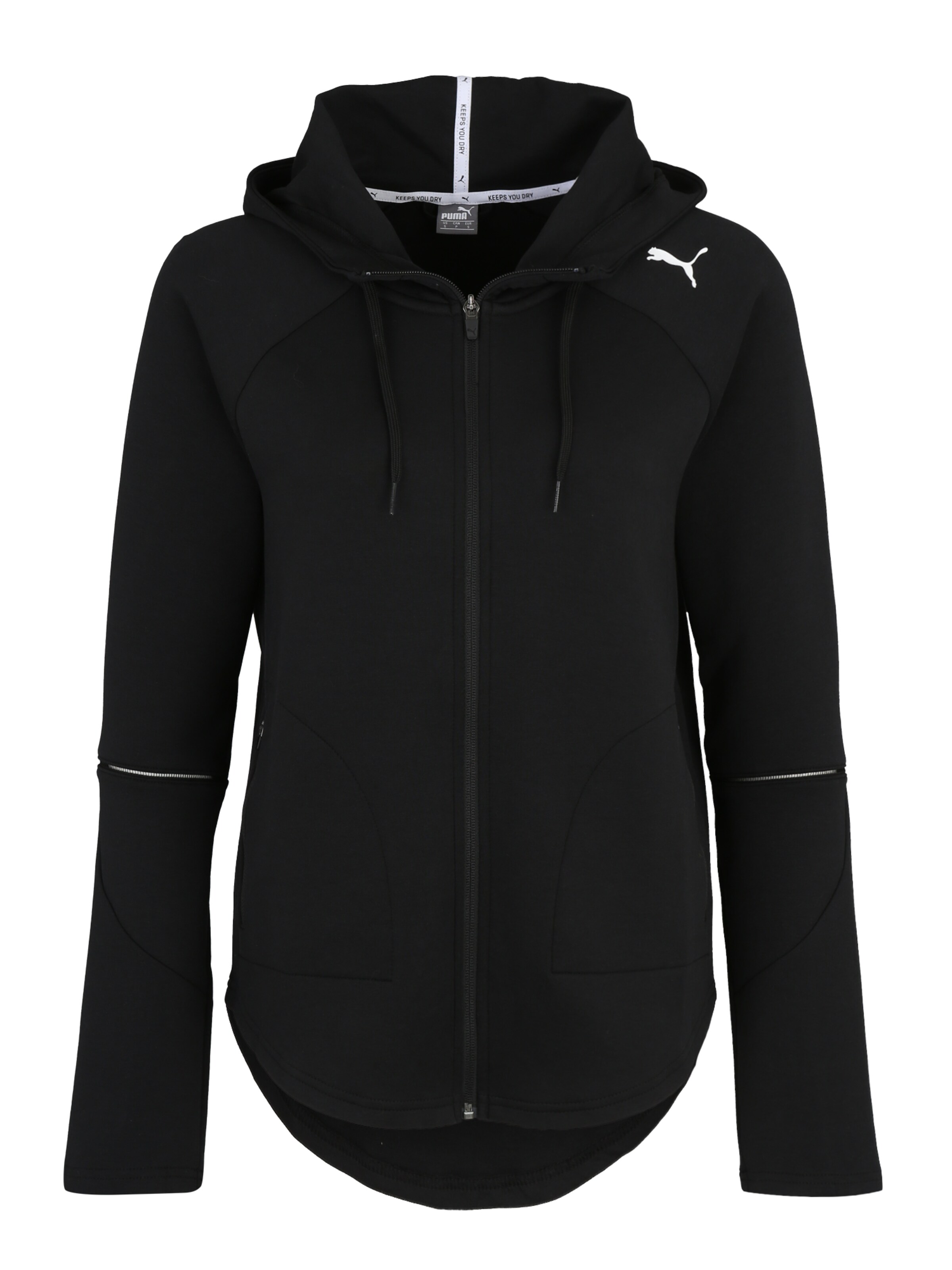 PUMA - Sportief sweatvest 'Evostripe Move' in de kleur Zwart